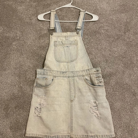 Forever 21 Jean Overalls Dress - Picture 1 of 3